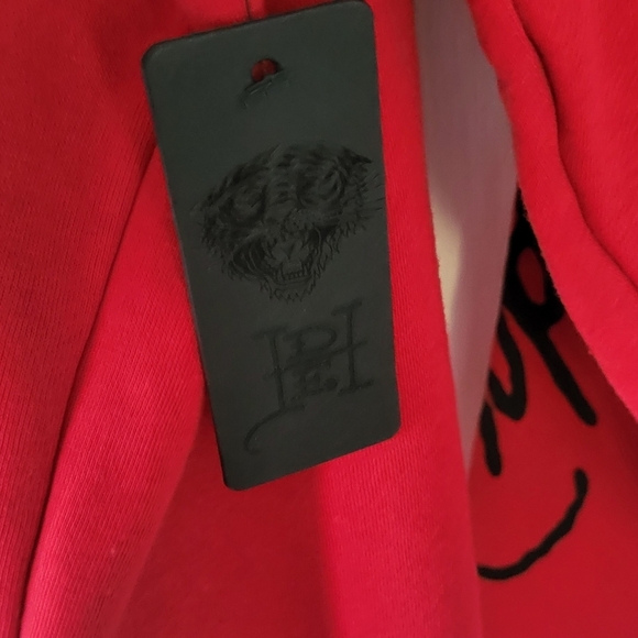 Ed Hardy Love Kill Slowly Skull Tattoo Y2K Red Snake Hoodie - Picture 5 of 7